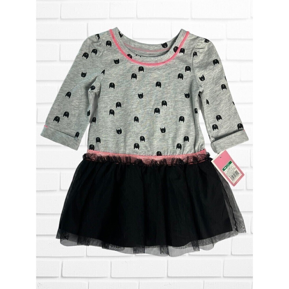 Girls Halloween Dress Size 18M Circo NEW Black Cats Tulle Tutu Skirt